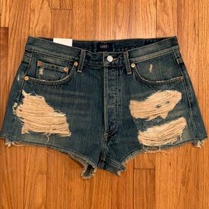 Agolde Parker Vintage Loose Denim Shorts NWT
